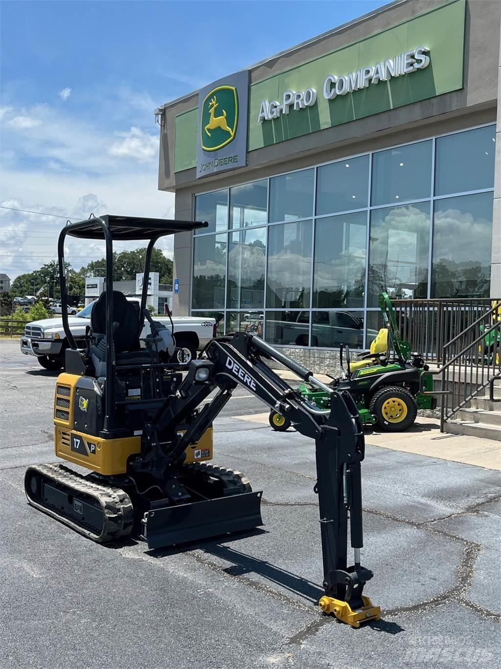 John Deere 17 P Mini ekskavatori < 7 t