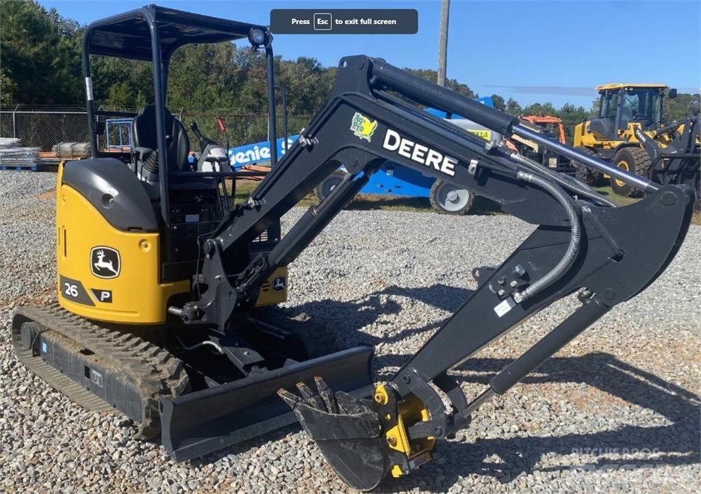 John Deere 26 P Mini ekskavatori < 7 t