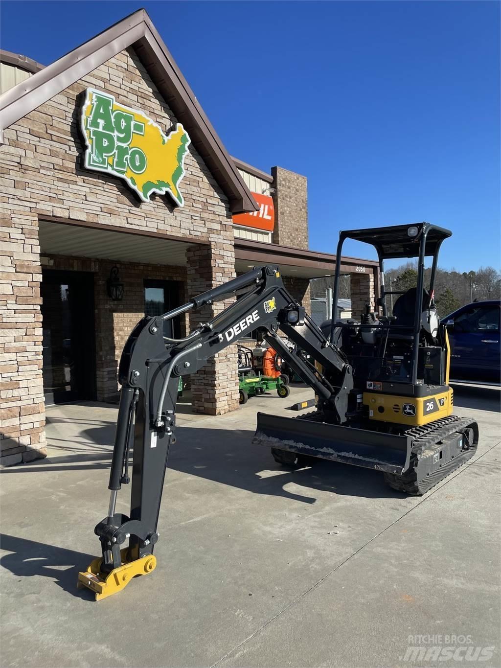 John Deere 26 P Mini ekskavatori < 7 t
