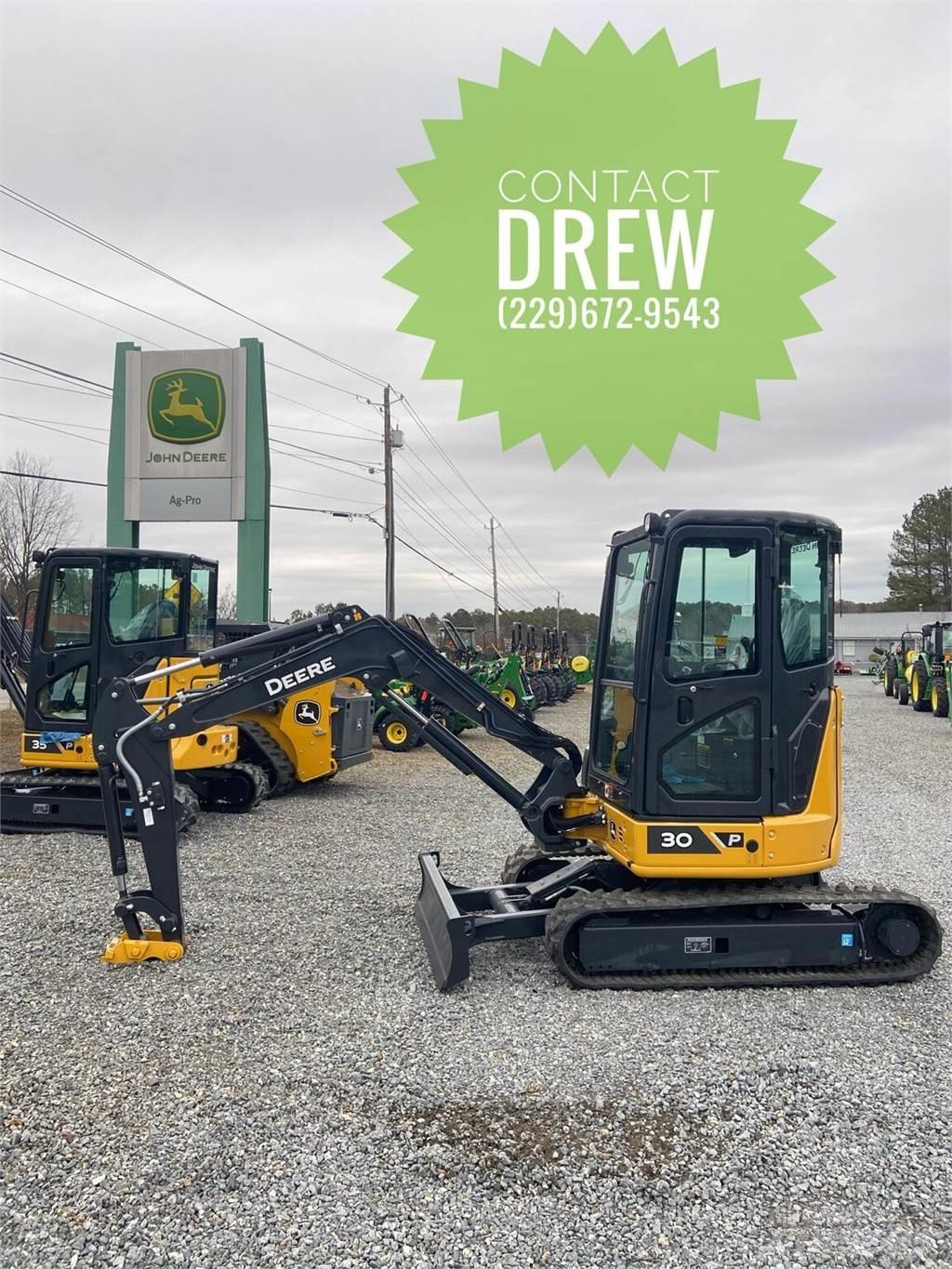 John Deere 30 P Mini ekskavatori < 7 t