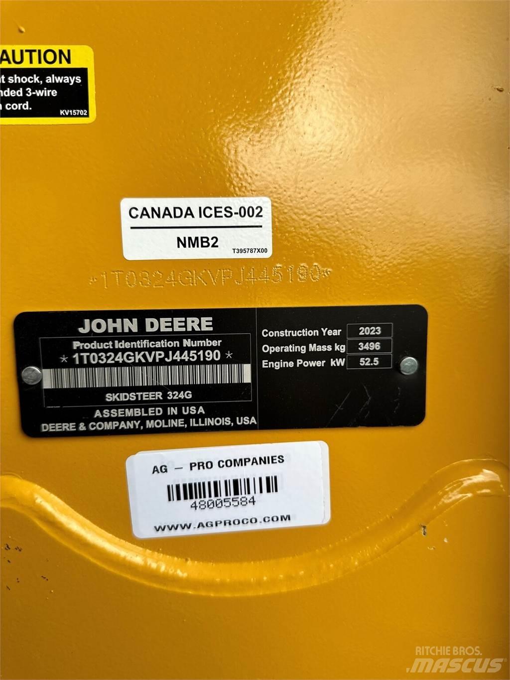 John Deere 324G Lietoti riteņu kompaktiekrāvēji