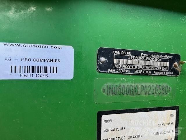 John Deere 600R Piekabināmie smidzinātāji(miglotāji)