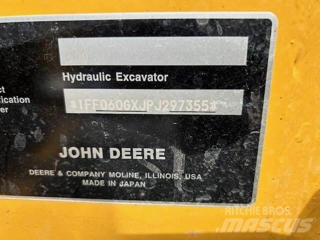 John Deere 60G Mini ekskavatori < 7 t