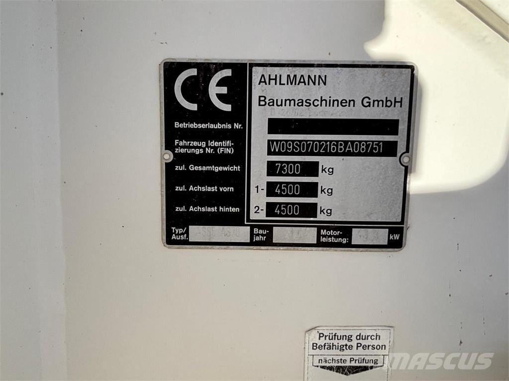 Ahlmann AS 70 Iekrāvēji uz riteņiem