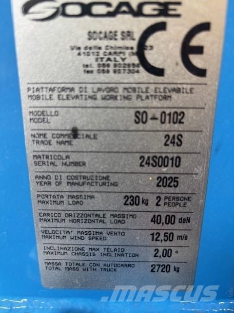 Socage 24S Citi pacēlāji un platformas