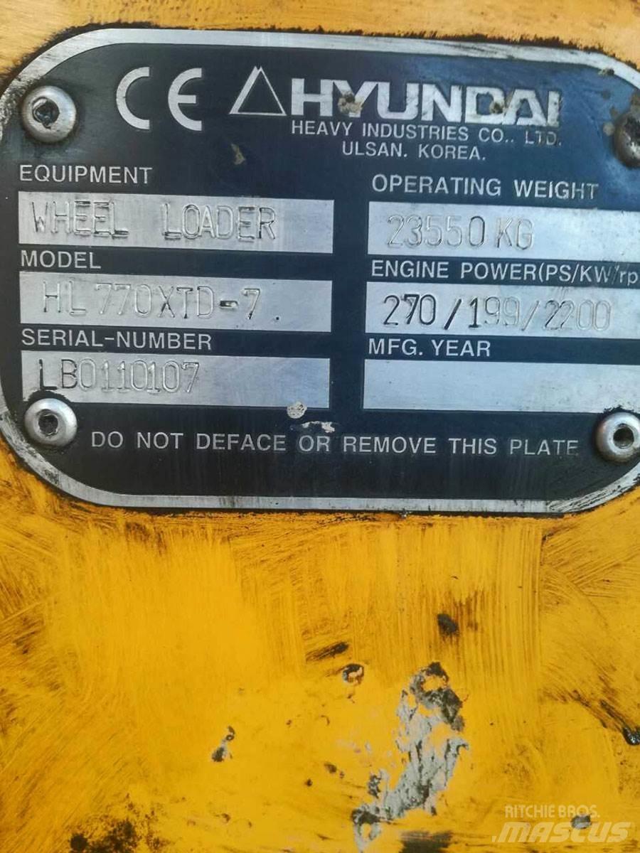 Hyundai HL770XTD-7 Iekrāvēji uz riteņiem