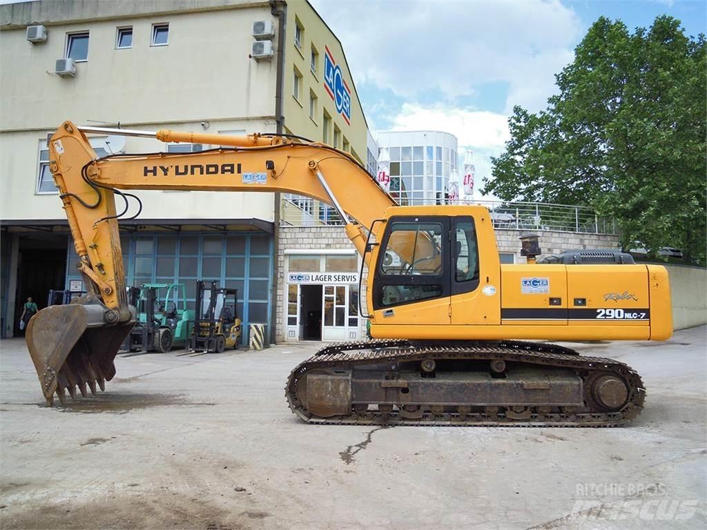 Hyundai R290NLC-7 Kāpurķēžu ekskavatori