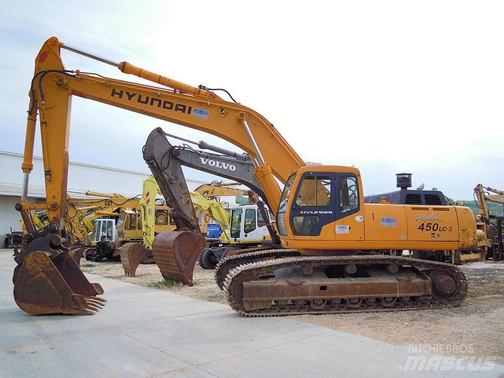 Hyundai R450LC-3 Kāpurķēžu ekskavatori