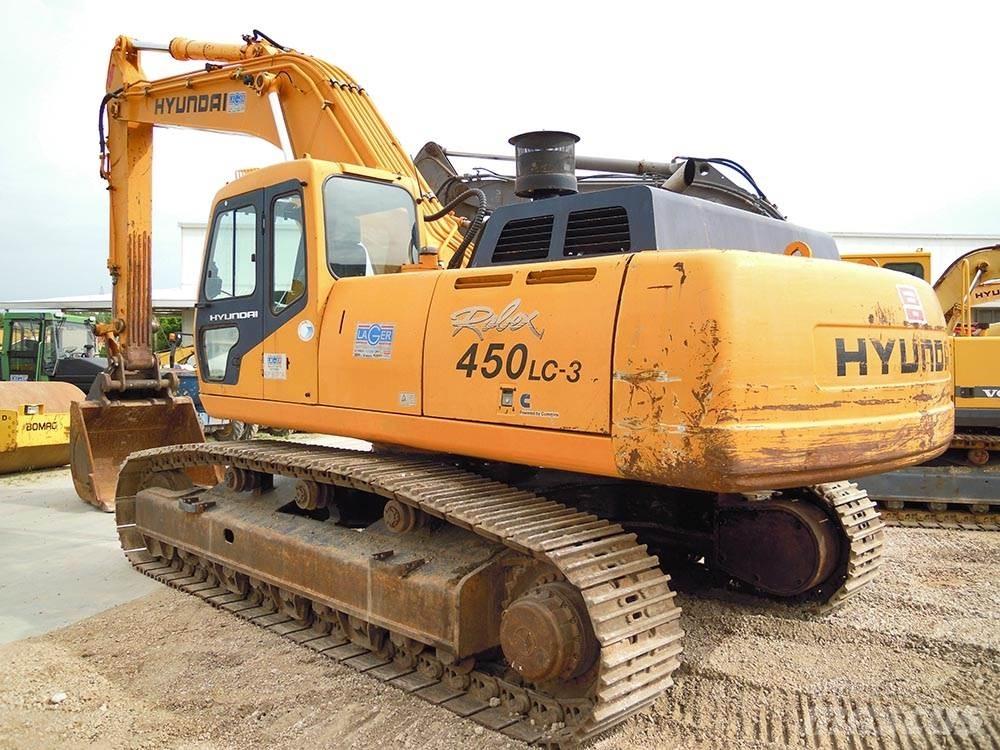 Hyundai R450LC-3 Kāpurķēžu ekskavatori
