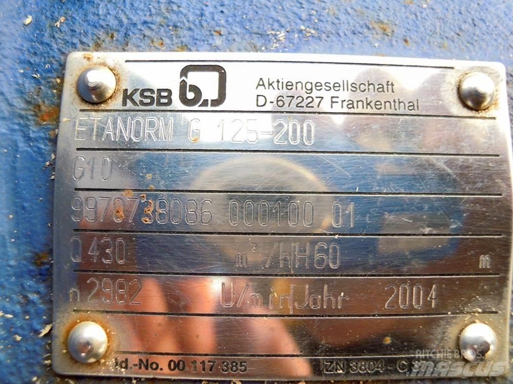 KSB ETANORM G 125-200 Ūdens sūkņi