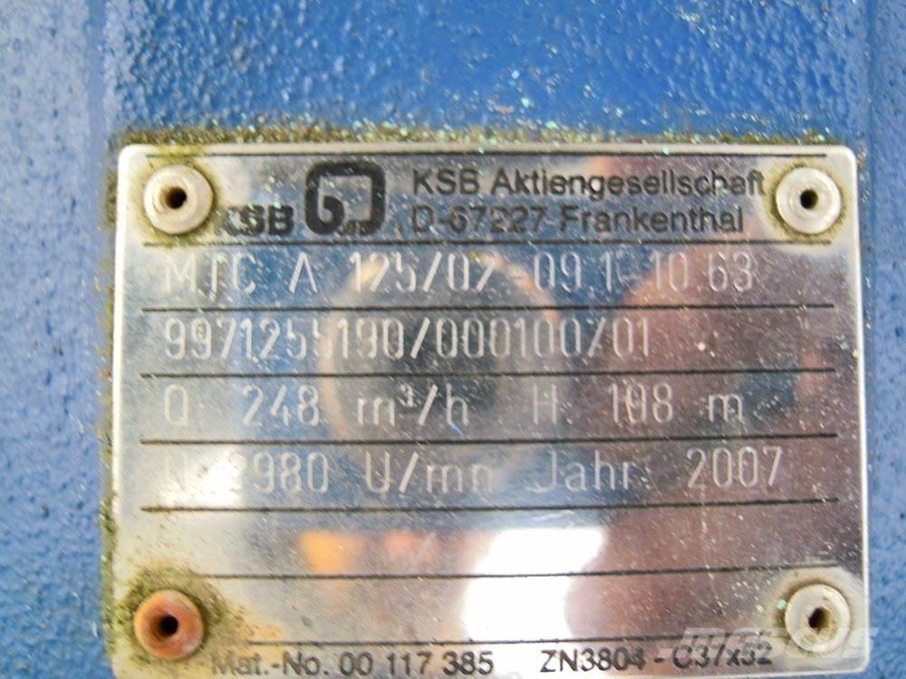 KSB MTC 125/02 Ūdens sūkņi