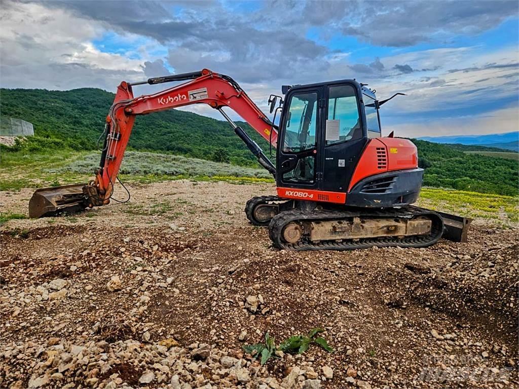 Kubota KX080-4 Mini ekskavatori < 7 t