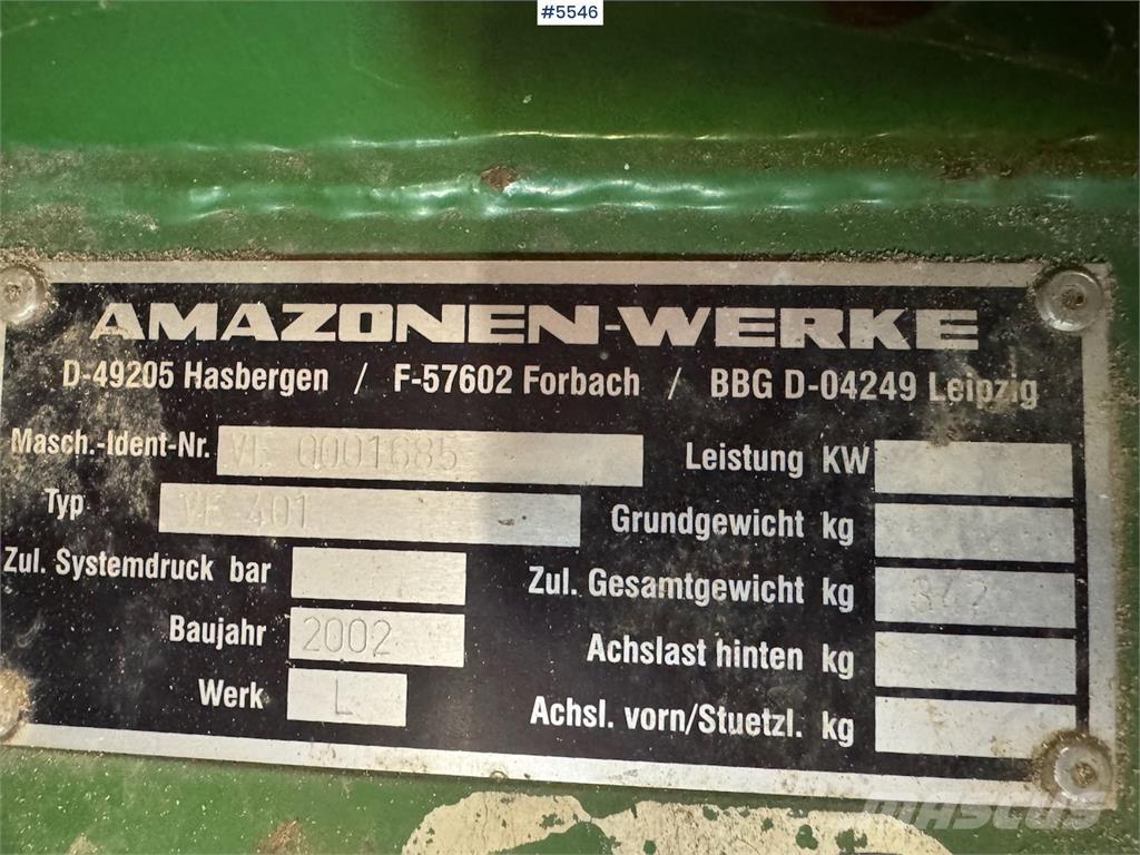 Amazone VE 401 Sējmašīnas