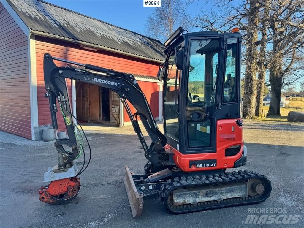 Euromach ES18ZT Kāpurķēžu ekskavatori