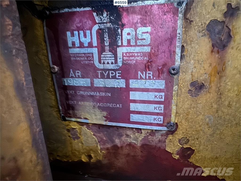 Hymas 82R Kāpurķēžu ekskavatori