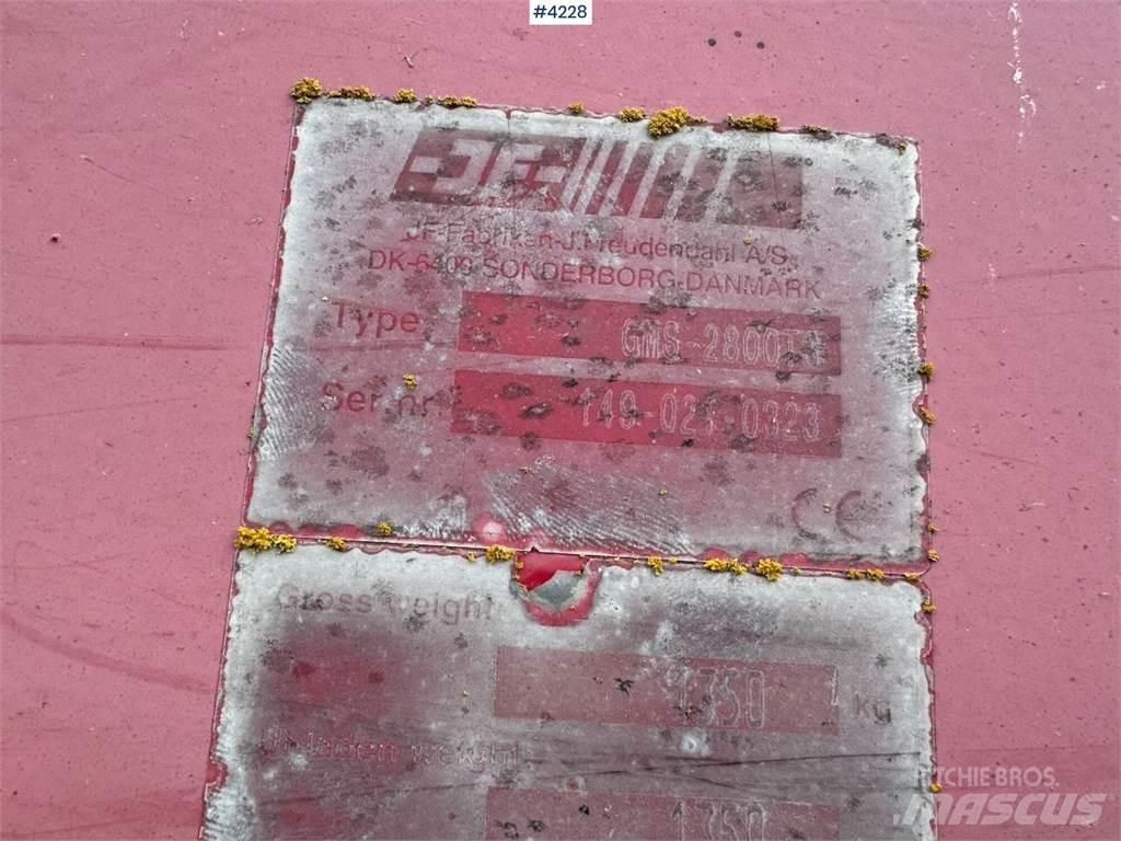 JF GMS-2800TS Cita augsnes apstrādes tehnika un papildaprīkojums