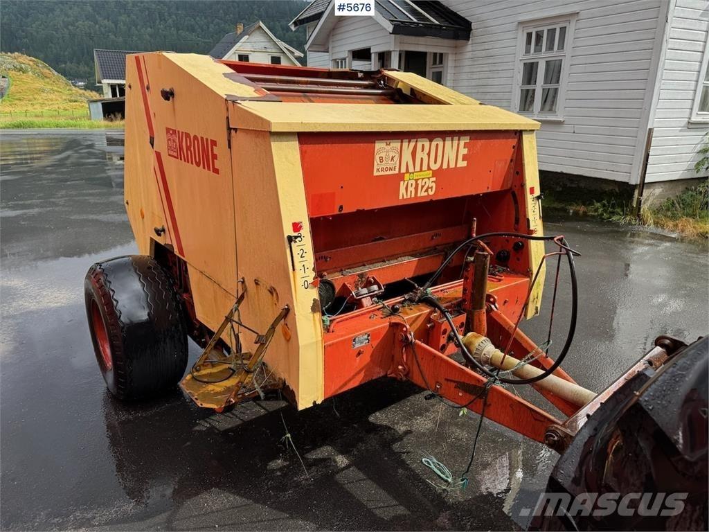 Krone KR 125 Cita ražas novākšanas tehnika