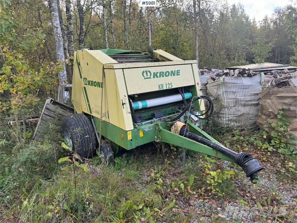 Krone KR 125 Cita ražas novākšanas tehnika