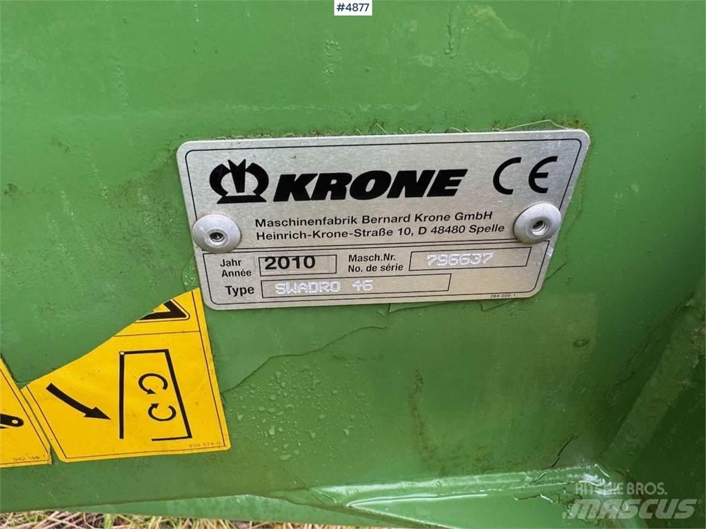 Krone Swadro 46 Cita ražas novākšanas tehnika