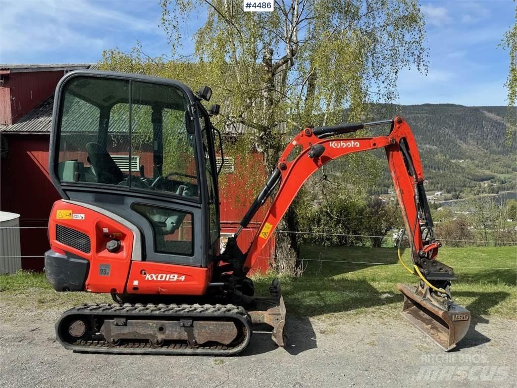 Kubota KX019 Kāpurķēžu ekskavatori