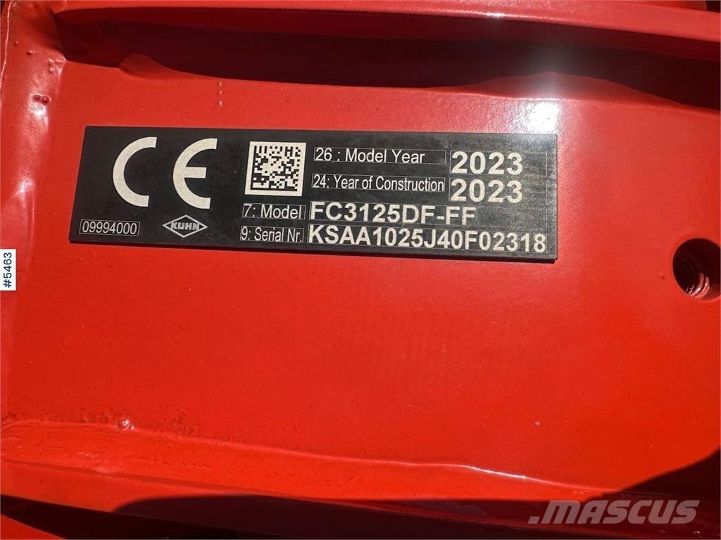 Kuhn FC3125DF Cita ražas novākšanas tehnika