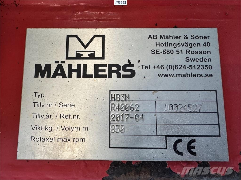 Mählers HR3N Sniega naži un tīrītāji