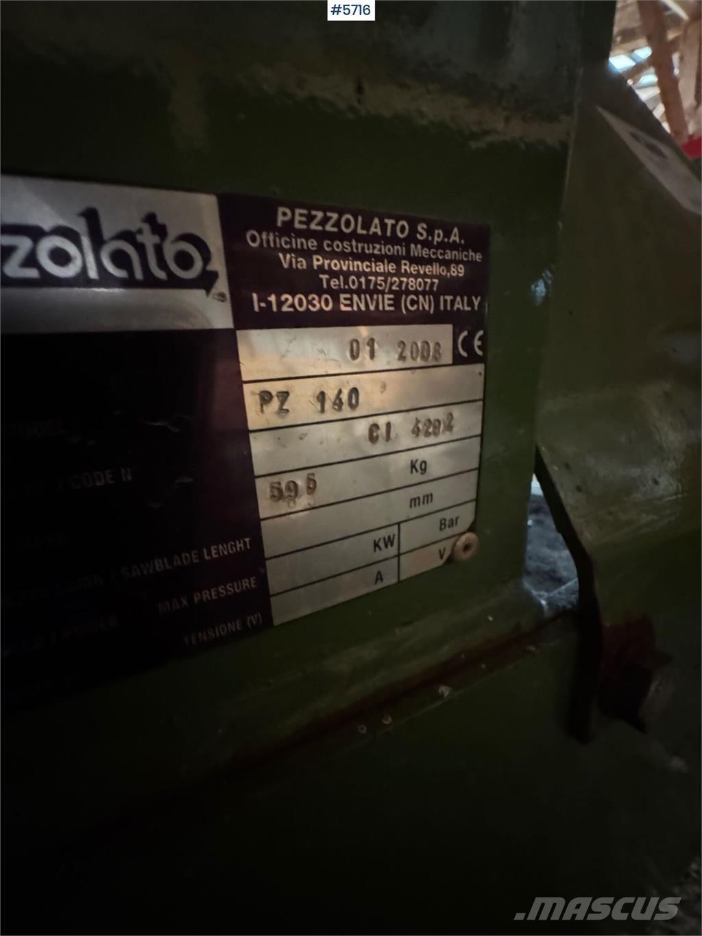 Pezzolato PZ 140 Citas sastāvdaļas