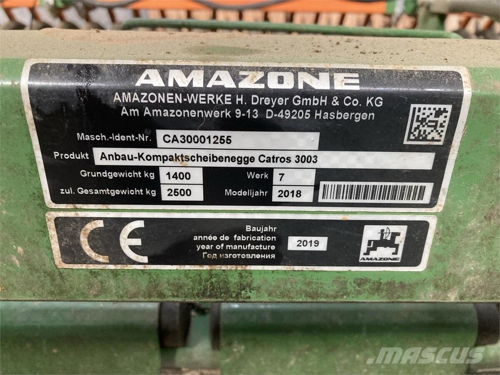 Amazone Catros 3003 Disku lobītāji/ecēšas
