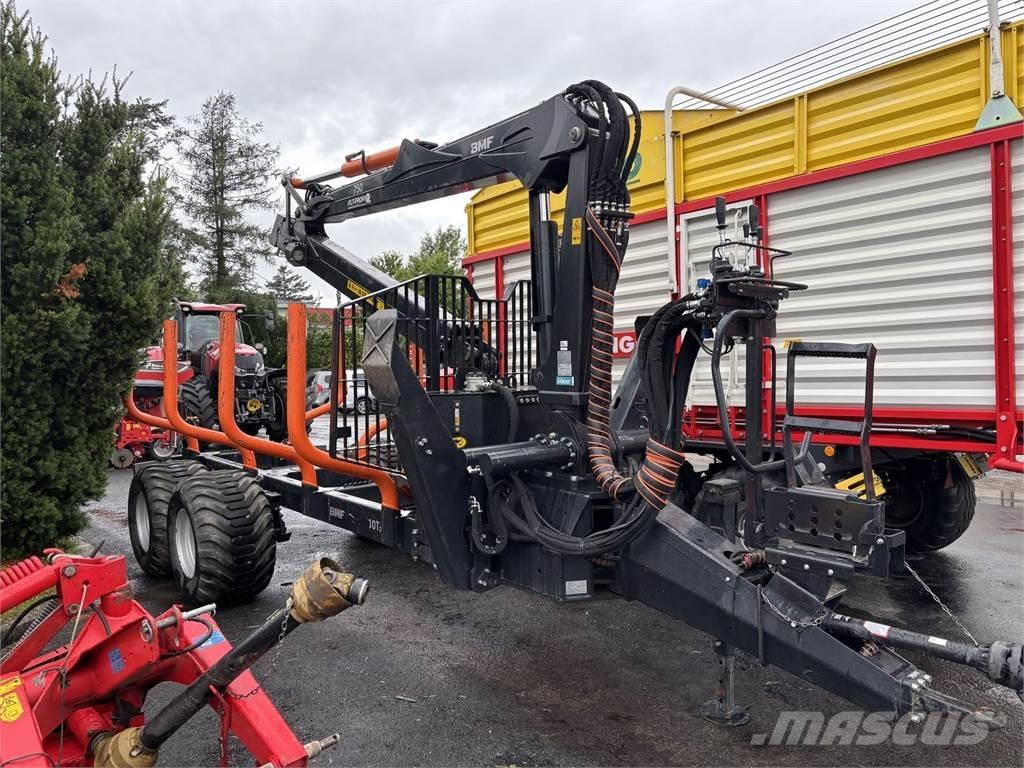 BMF 10T2+750Kran Meža piekabes