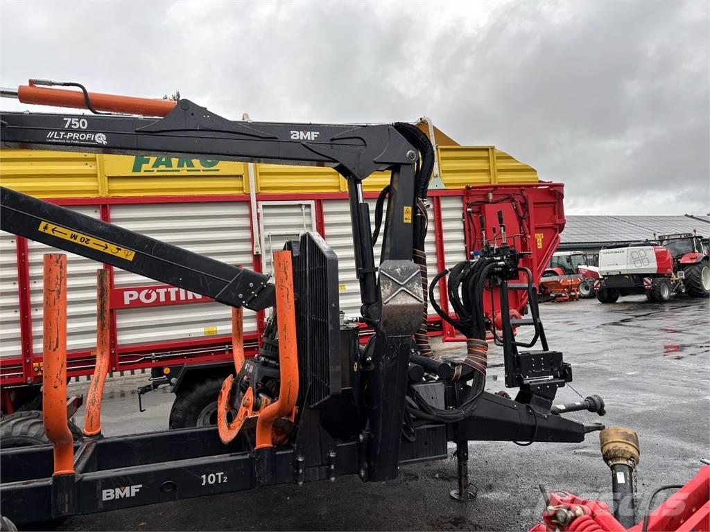 BMF 10T2+750Kran Meža piekabes