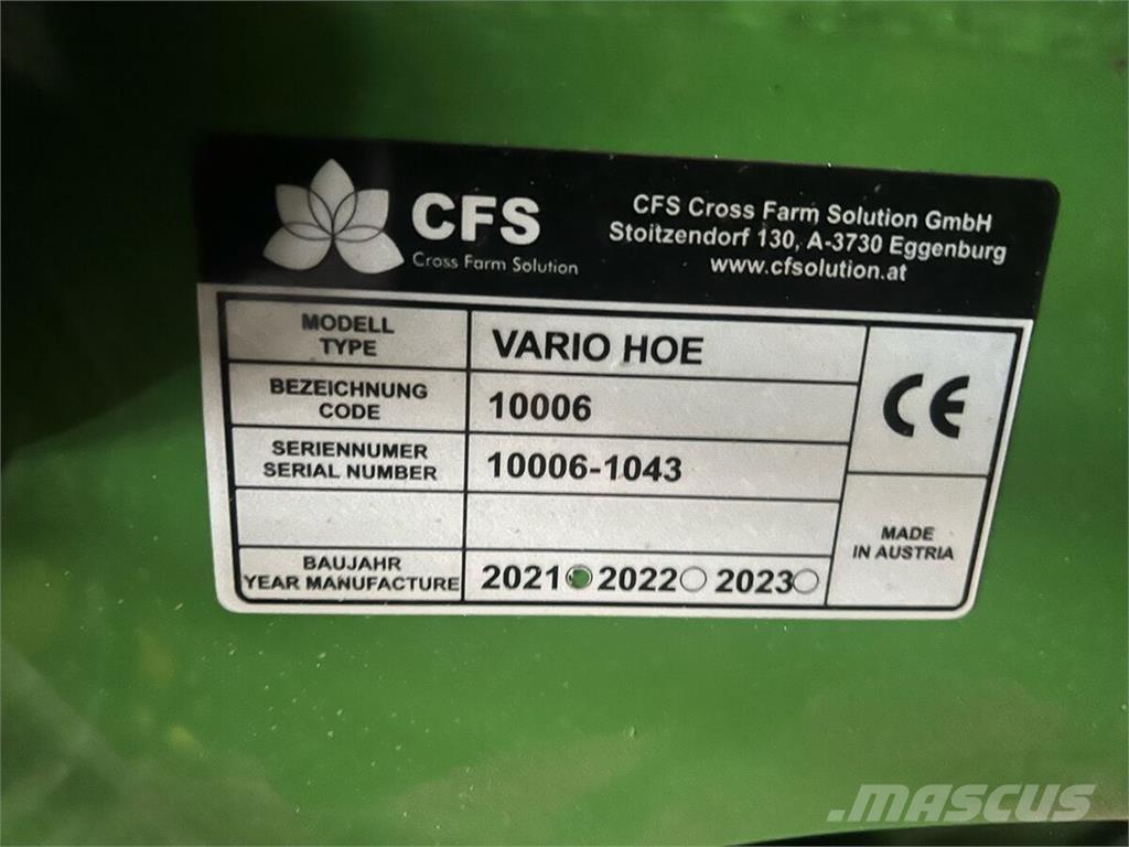  CFS Varihoe 620 Citas sējmašīnas