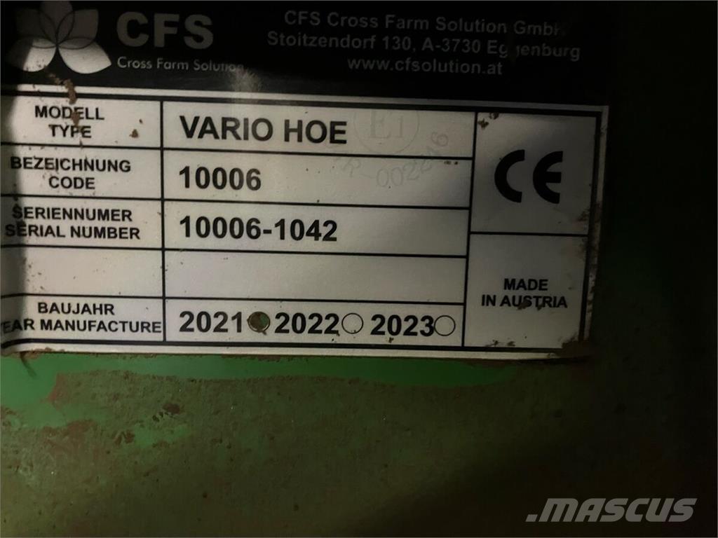  CFS VarioHoe Citas sējmašīnas