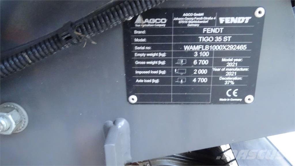 Fendt Tigo Savācējpiekabes
