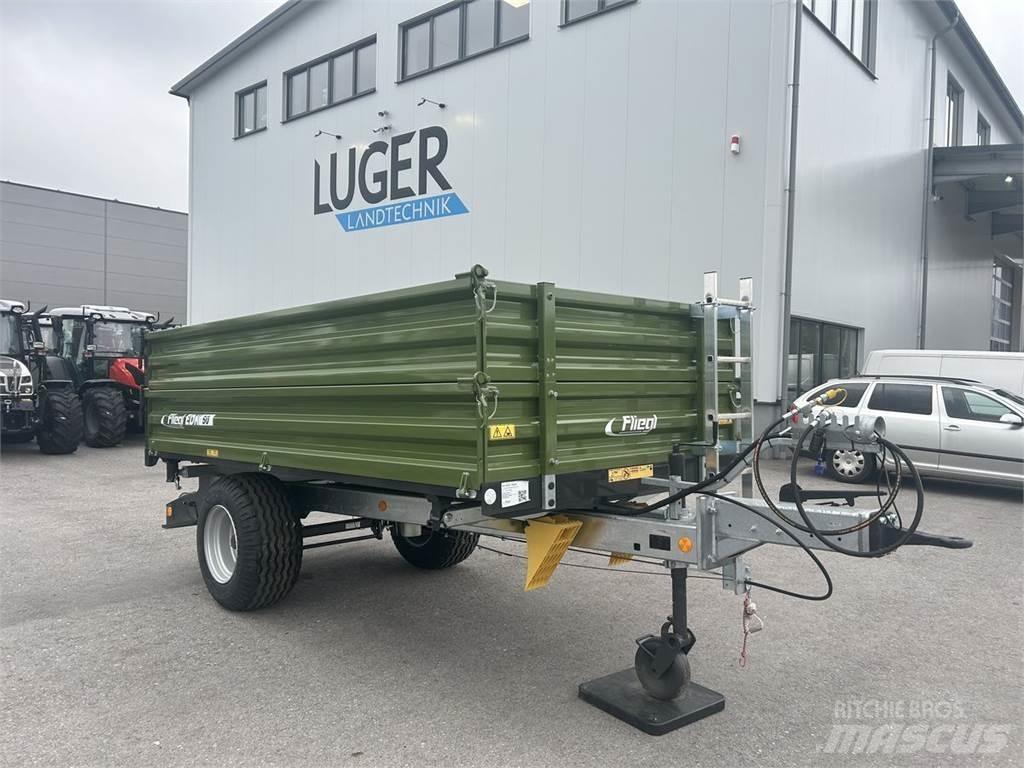 Fliegl EDK 50 FOX Treileri-pašizgāzēji