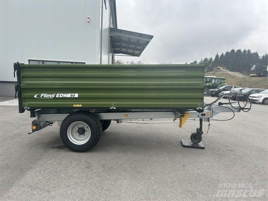 Fliegl EDK 50 FOX Treileri-pašizgāzēji