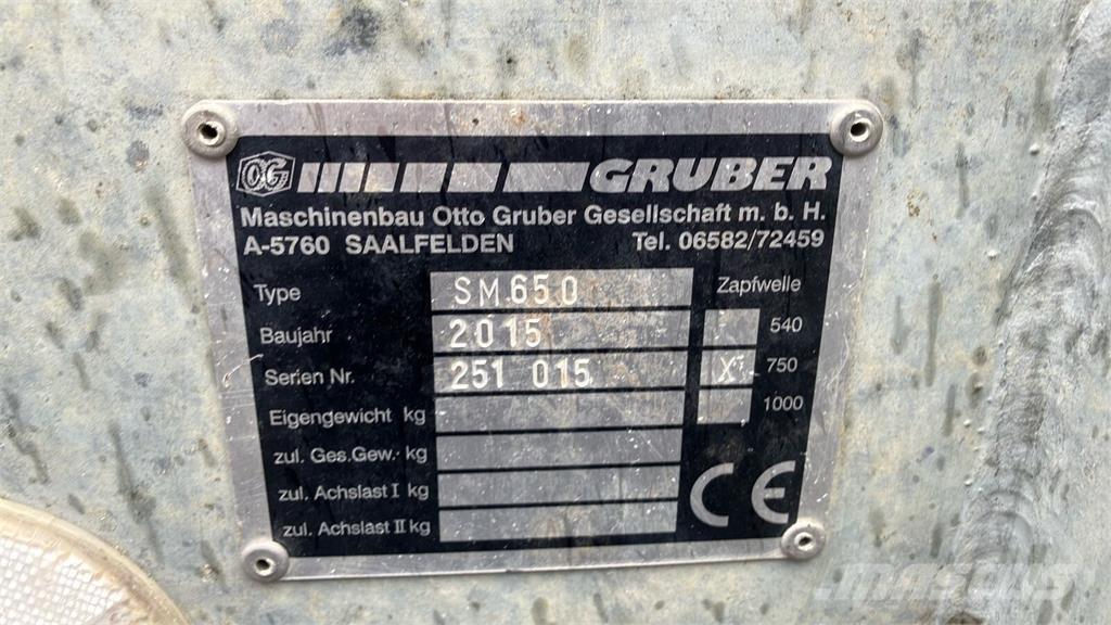 Gruber SM 650 Mēslojuma izkliedētājs