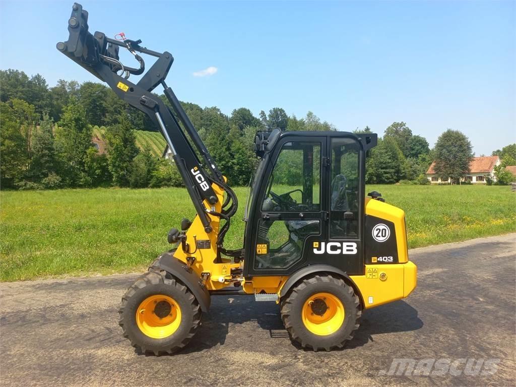 JCB 403 Agri Frontālie iekrāvēji un ekskavatori