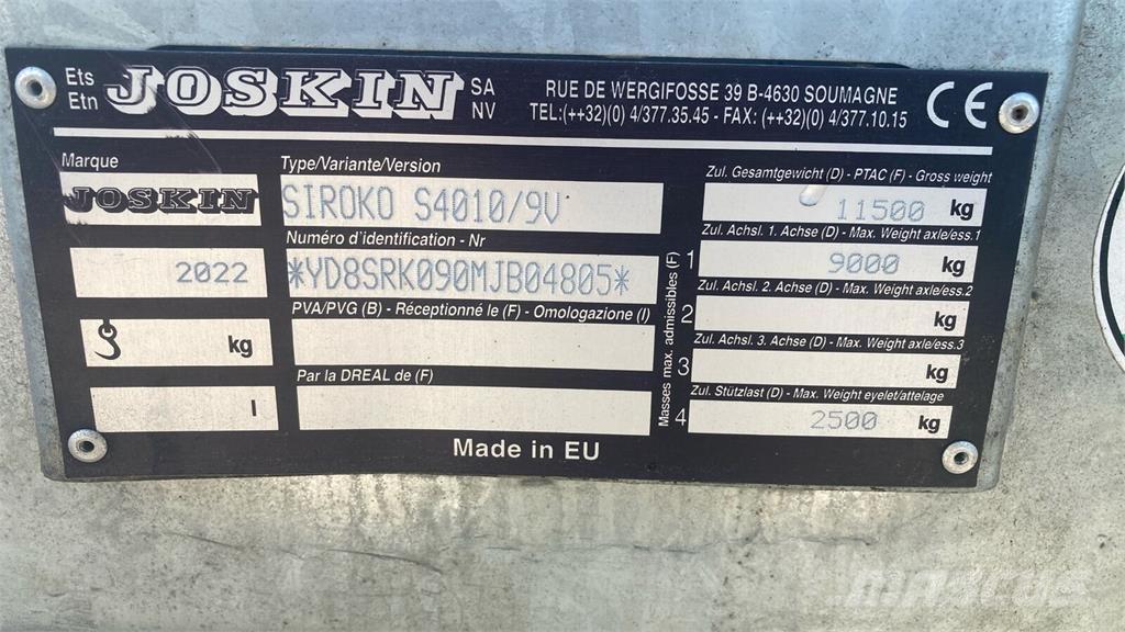 Joskin S4010/9V Mēslojuma izkliedētājs