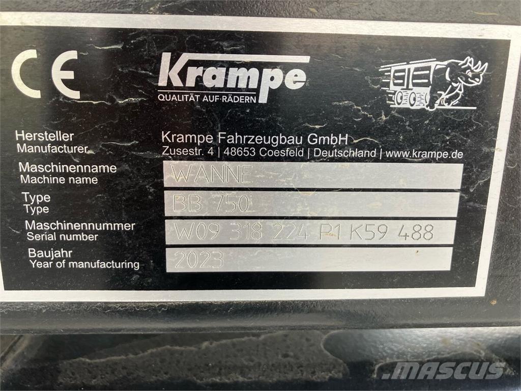 Krampe BigBody 750 Treileri-pašizgāzēji