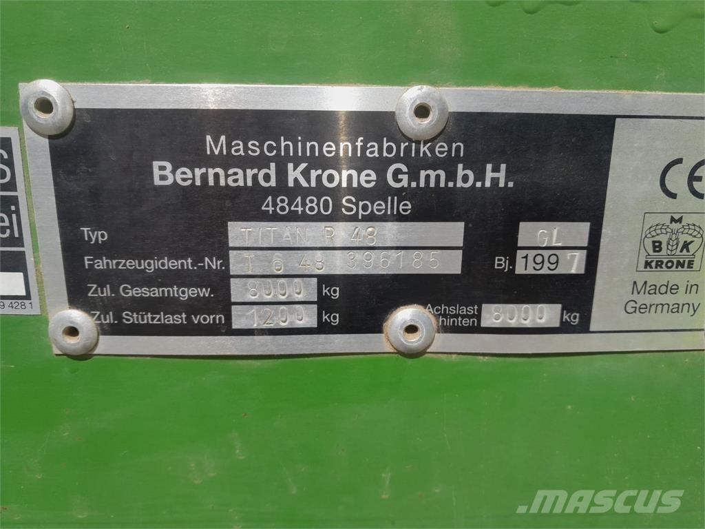 Krone Titan R48 Savācējpiekabes