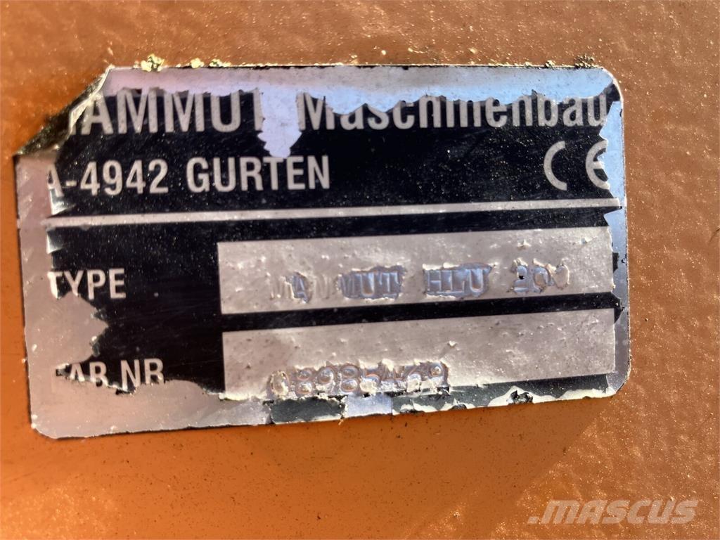 Mammut HLU 200 Frontālo iekrāvēju papildaprīkojums