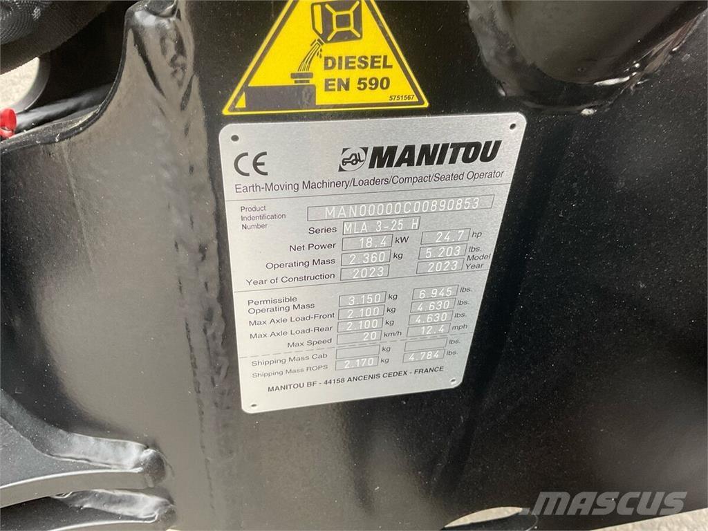 Manitou MLA 3-25 H Frontālie iekrāvēji un ekskavatori