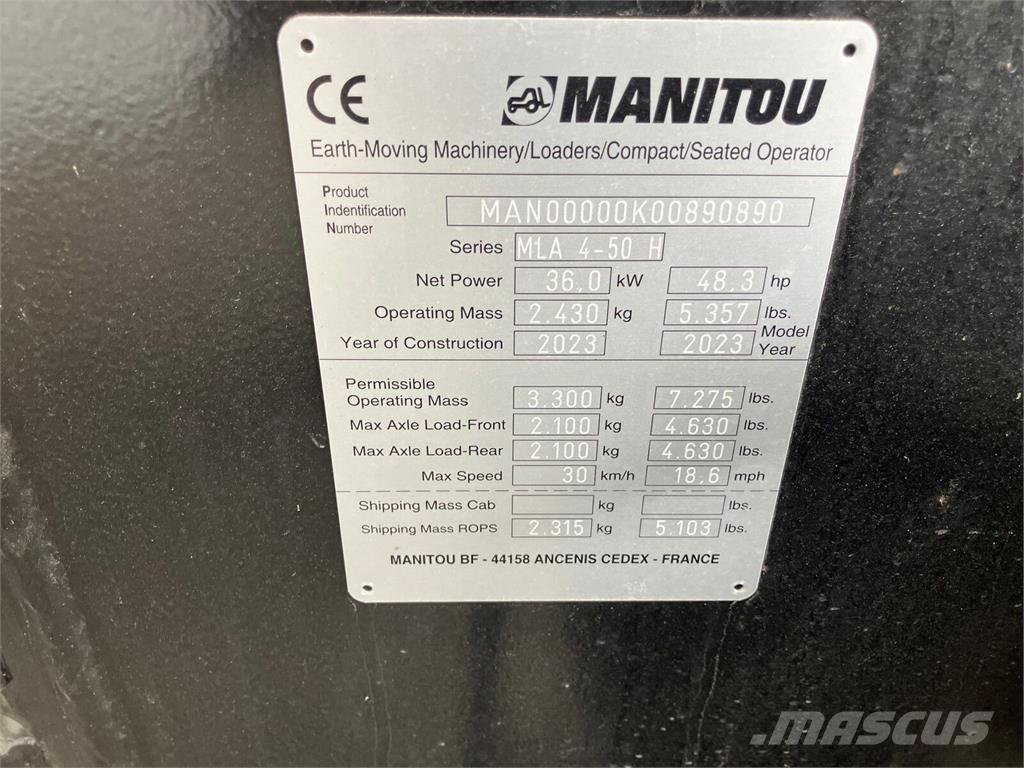 Manitou MLA 4-50 Frontālie iekrāvēji un ekskavatori