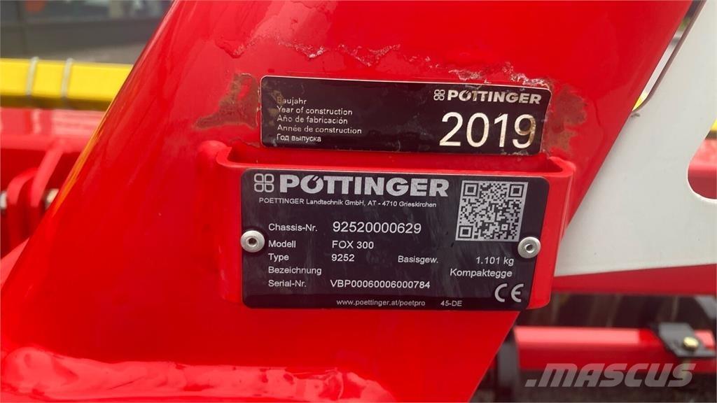 Pöttinger Fox 300 Disku lobītāji/ecēšas