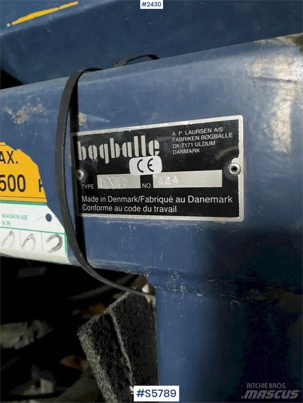 Bogballe EXW 1000 Cita mēslošanas tehnika