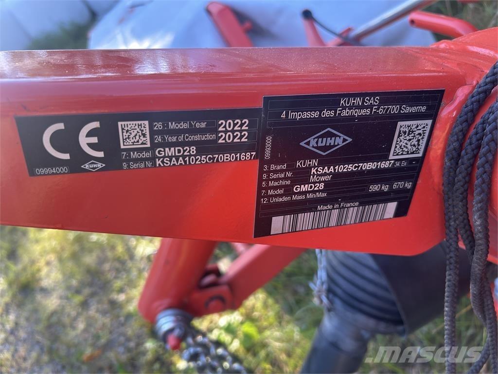 Kuhn GMD 28 Pļaujmašīnas