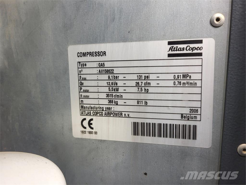 Atlas Copco GA5 Kompresori