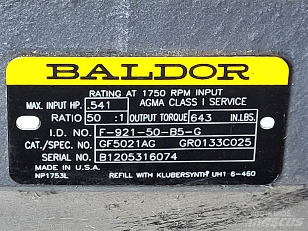 Baldor GF5021AG Būvniecība- Citi