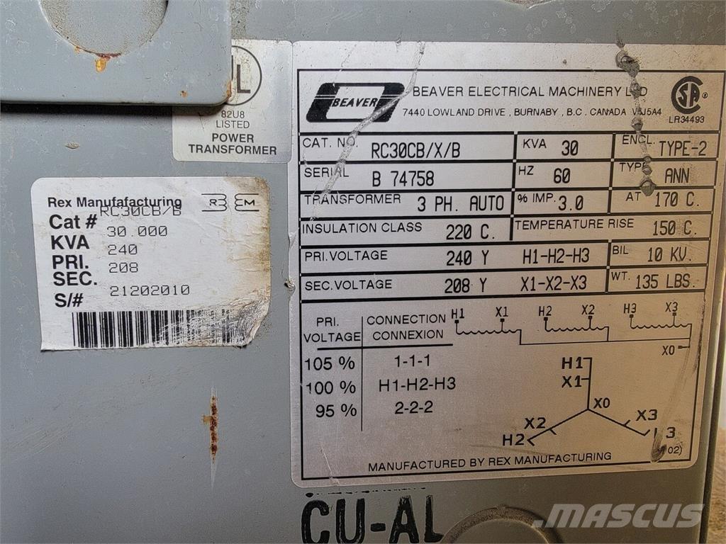  BEAVER RC30CB/X/B Būvniecība- Citi
