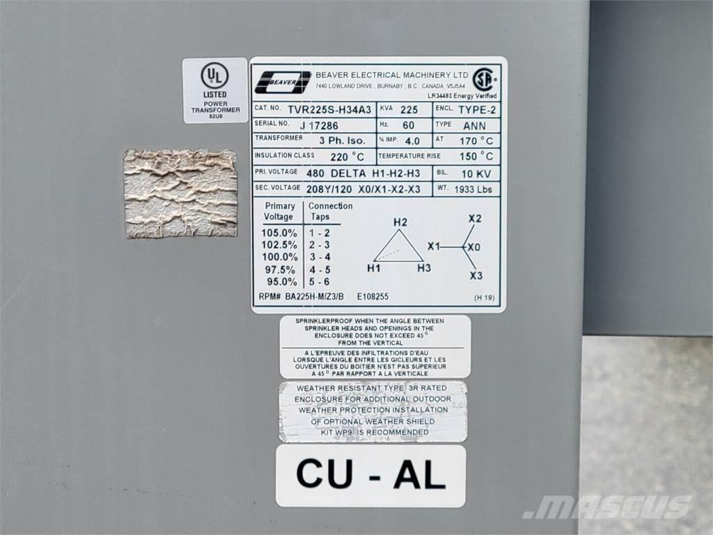  BEAVER TVR225S-H34A3 Būvniecība- Citi